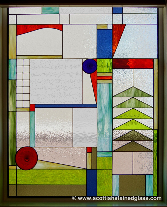 contemporary stained glass austin