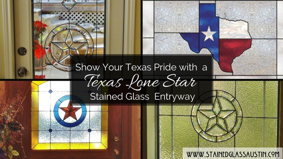 texas star stained glass entry austin