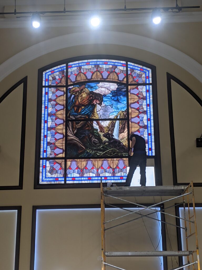 stained glass installation austin